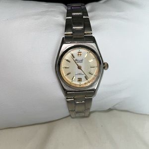 Cuci water resistant Silver with Gold number indicators & second hands